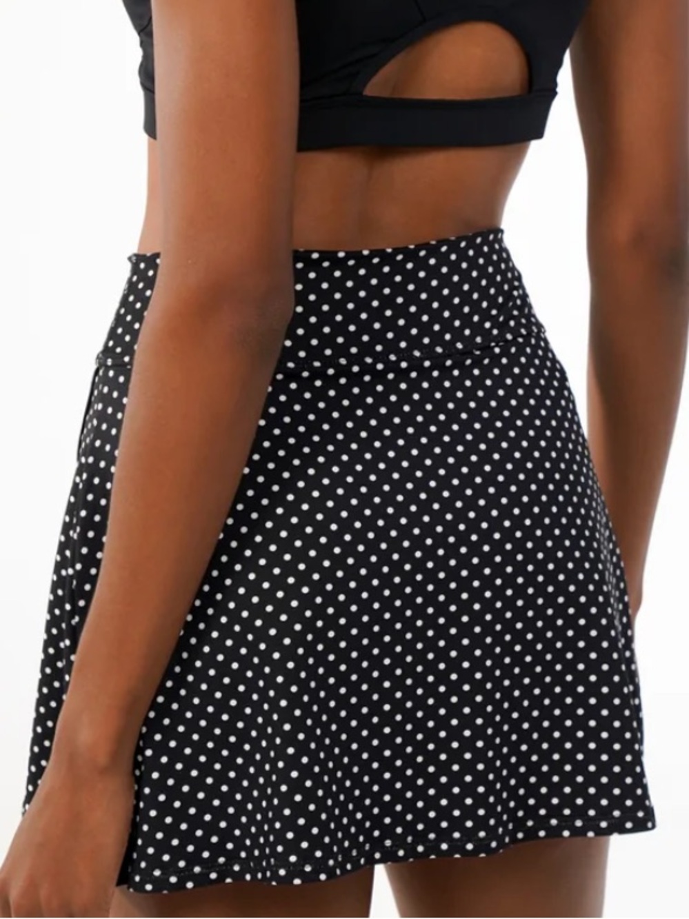 Dona Jo Black Skort Polka Dot Spin Pickleball Golf Tennis Size 2 Large NWT - Picture 4 of 12